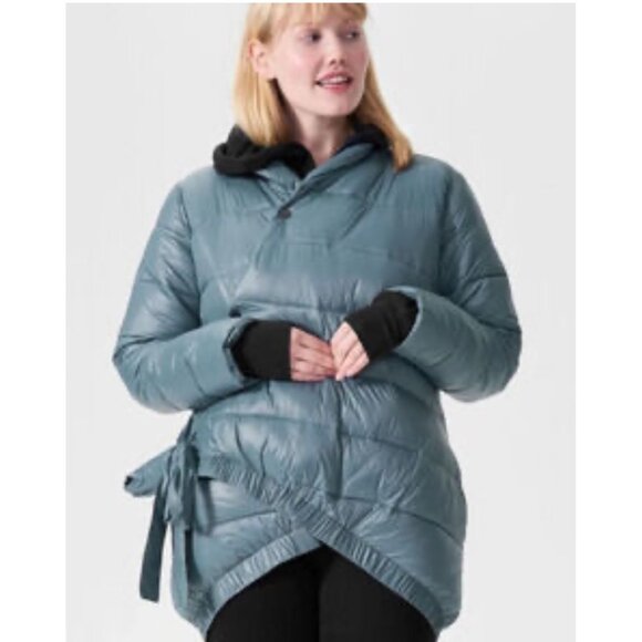 Universal Standard Kanda Puffer Coat Jacket Storm Blue size XS read - Picture 14 of 15